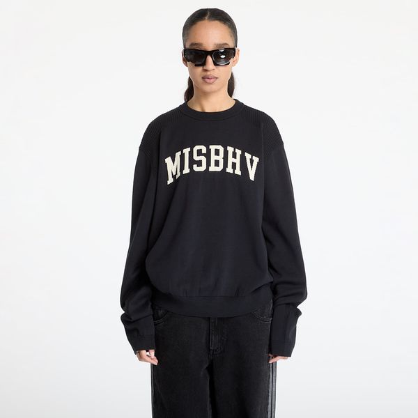 MISBHV Pulover MISBHV Knitted Varsity Crewneck Sweatshirt UNISEX Black M