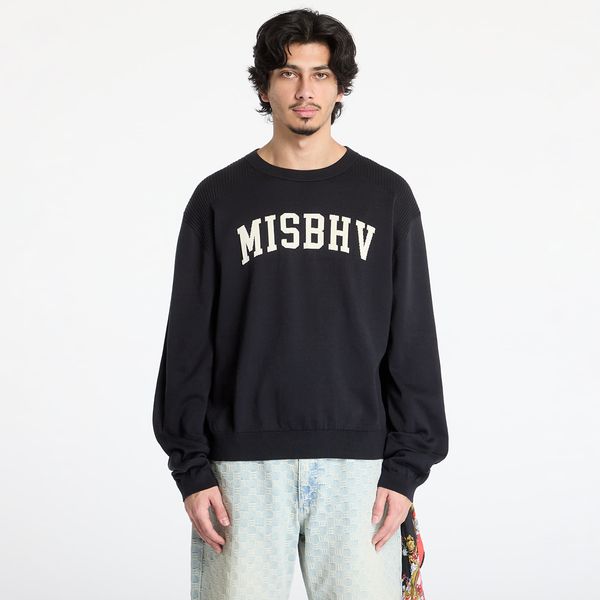 MISBHV Pulover MISBHV Knitted Varsity Crewneck Sweatshirt UNISEX Black XL