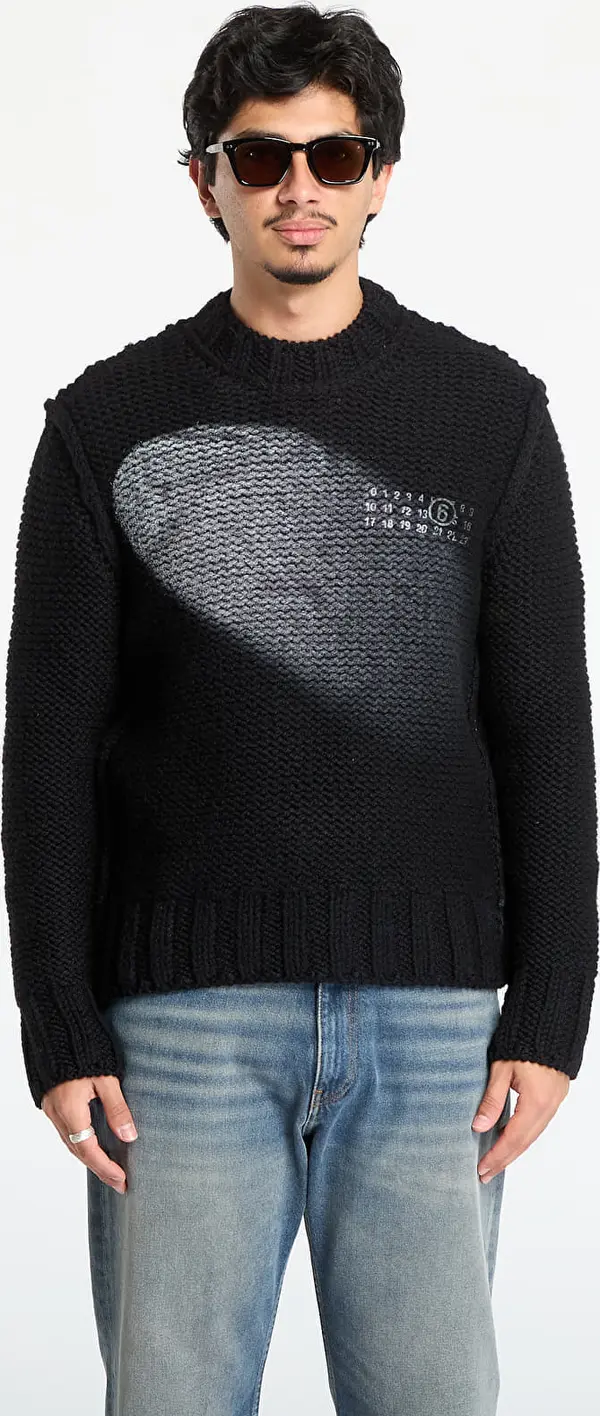 MM6 Pulover MM6 Maison Margiela Crewneck Black L