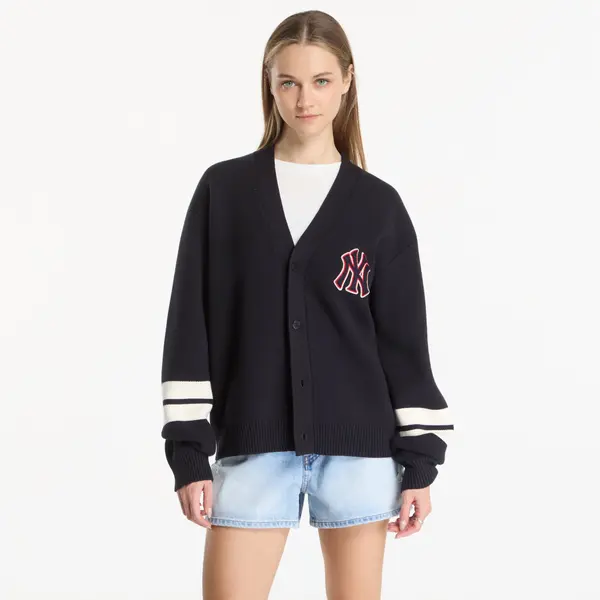 New Era Pulover New Era MLB Knit Cardigan New York Yankees UNISEX Navy S