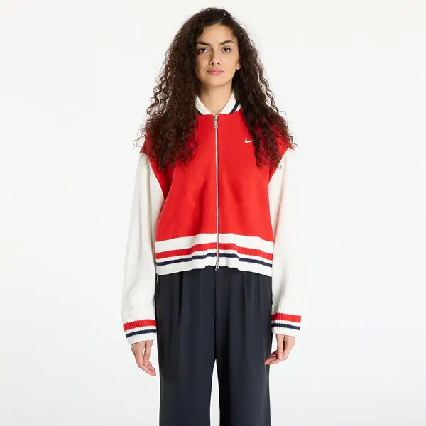 Nike Pulover Nike Sportswear Women's Cardigan University Red/ Sail/ Midnight Navy/ Sail L