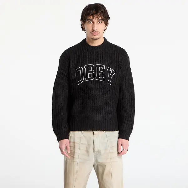 OBEY Clothing Pulover OBEY Collegiate Sweater Black Multi L
