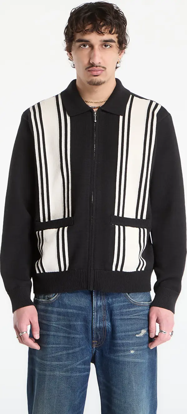 OBEY Clothing Pulover OBEY Matt Zip Up Sweater Black Multi L