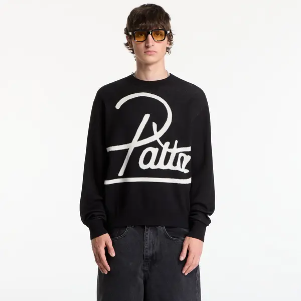 Patta Pulover Patta Hearted Jumper UNISEX Black M
