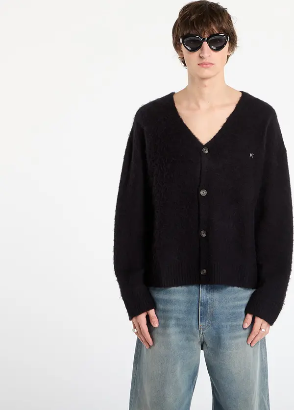 REPRESENT Pulover REPRESENT Textured Knit Cardigan Jet Black XL