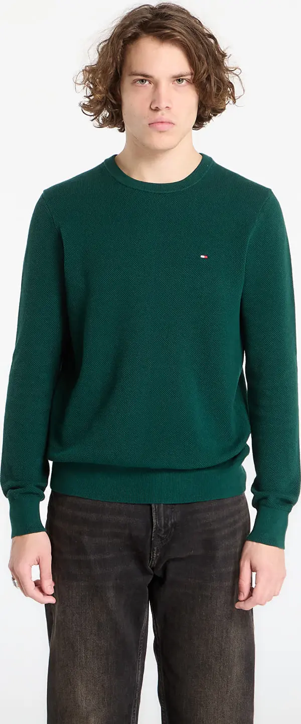 Tommy Hilfiger Pulover Tommy Hilfiger Essential Structure Crew Neck Ornamental Green Heather L