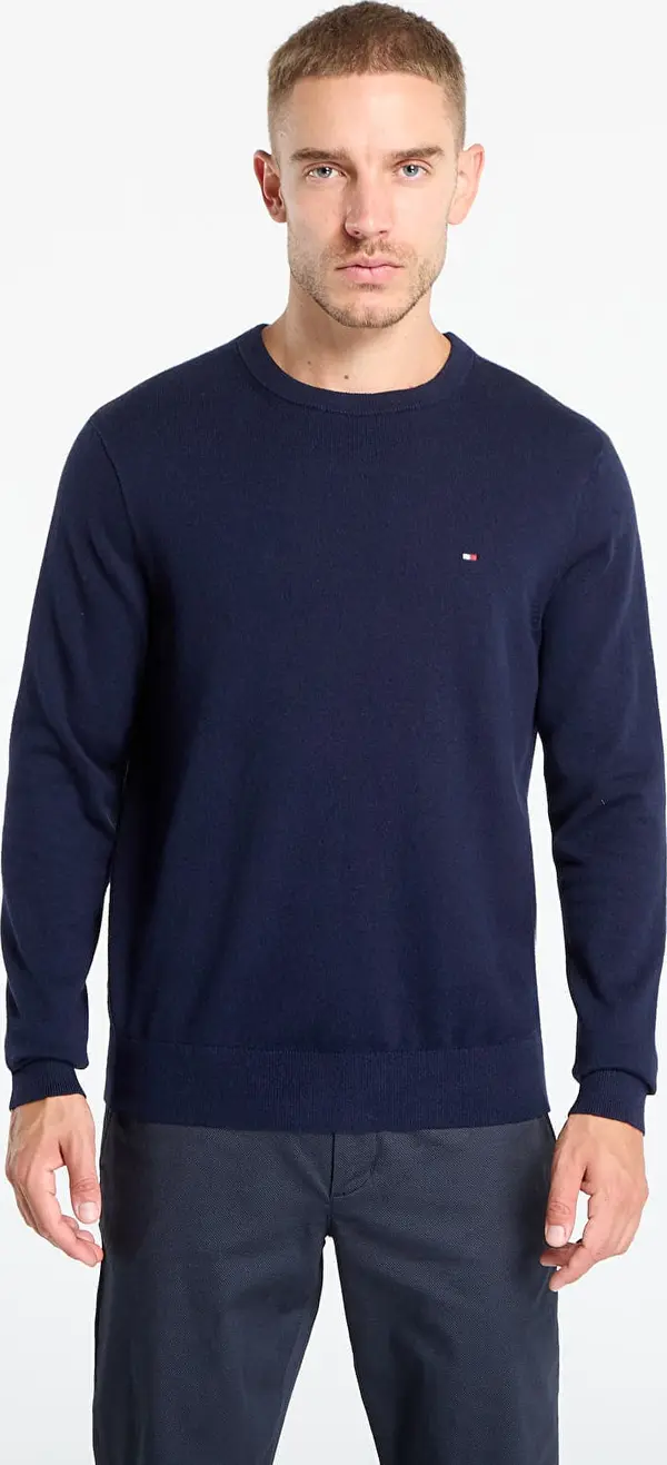 Tommy Hilfiger Pulover Tommy Hilfiger Pima Org Cotton Cashmere Crew Neck Navy M