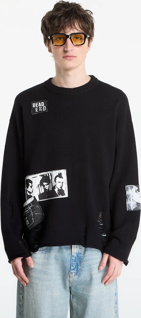 Wasted Paris Pulover Wasted Paris M Taunt Ripped Black XL