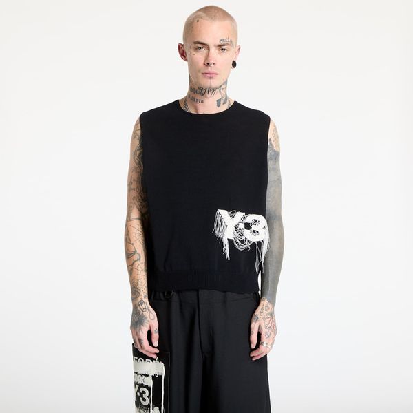 Y-3 Pulover Y-3 Logo Knit Vest UNISEX Black M