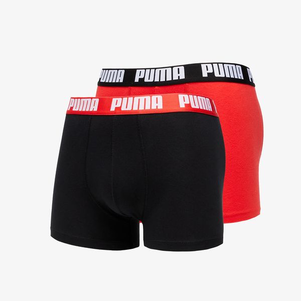 Puma Puma 2 Pack Basic Boxers Red/ Black