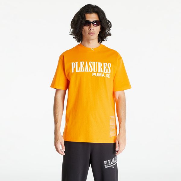 Puma Puma x PLEASURES Typo Short Sleeve Tee Orange