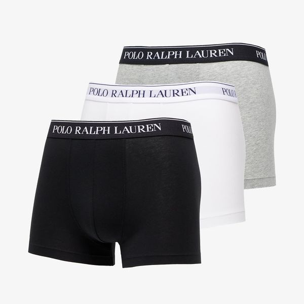 Ralph Lauren Ralph Lauren Stretch Cotton Classic Trunks Grey/ White/ Black