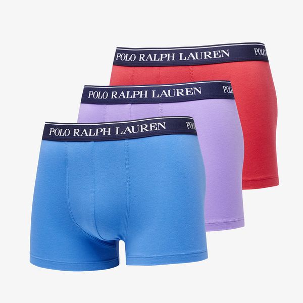 Ralph Lauren Ralph Lauren Stretch Cotton Classic Trunk 3-Pack Blue/ Purple/ Red