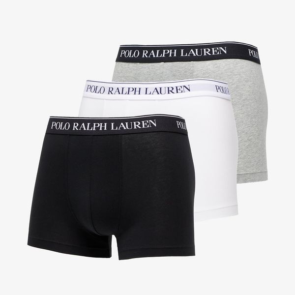 Ralph Lauren Ralph Lauren Stretch Cotton Classic Trunks Grey/ White/ Black S