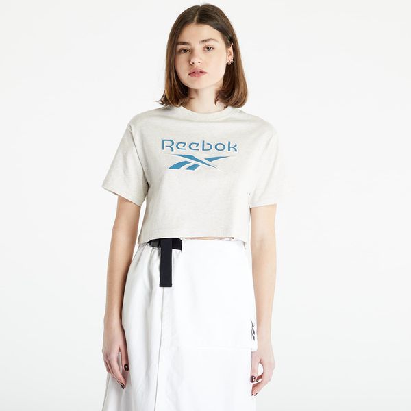 Reebok Reebok Classics Big Logo Cropped T-Shirt Chalk Mel
