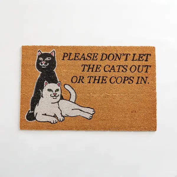 RIPNDIP RIPNDIP Don’t Let The Cops In Rug Brown Universal