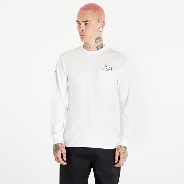 RIPNDIP RIPNDIP Lord Nermal Long Sleeve Tee White