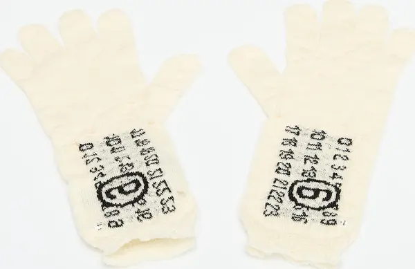 MM6 Rokavice MM6 Rtw Avp Gloves Off White L