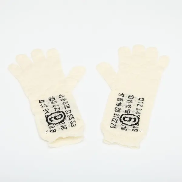 MM6 Maison Margiela Rokavice MM6 Rtw Avp Gloves Off White L