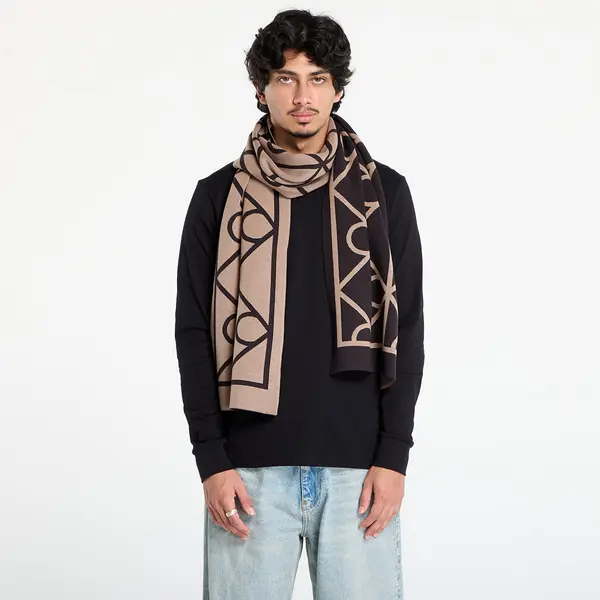 Calvin Klein Šali Calvin Klein Emblem Aop Jcq Fine Scarf Black Universal
