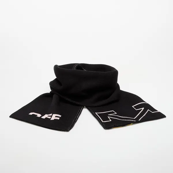 OFF-WHITE KIDS Šali OFF-WHITE KIDS Type Logo Scarf Black/ Soft Pink Universal