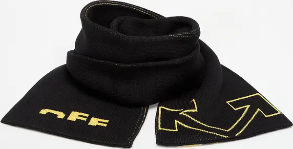 OFF-WHITE KIDS Šali OFF-WHITE KIDS Type Logo Scarf Black/ Yellow Universal