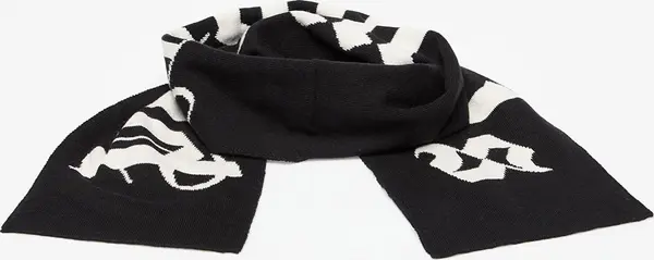 Palm Angels Šali Palm Angels Logo Knit Scarf Black/ Off White Universal