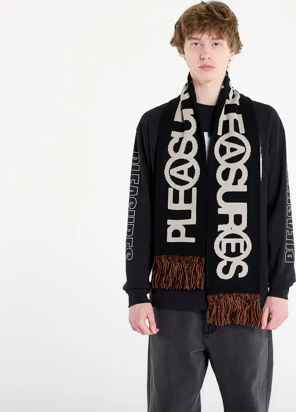 PLEASURES Šali PLEASURES Zine Scarf Black Universal