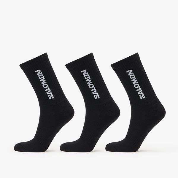 Salomon Advanced Salomon Everyday Crew Socks 3-Pack Black/ Black M