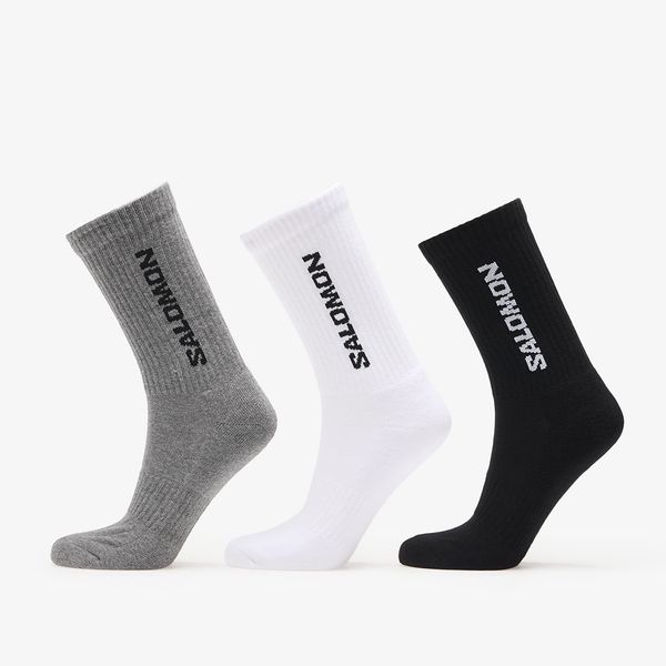 Salomon Advanced Salomon Everyday Crew Socks 3-Pack Black/ White M