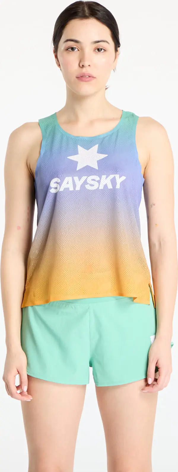 SAYSKY SAYSKY W Drip Dye Flow Air Singlet Purple Aop L