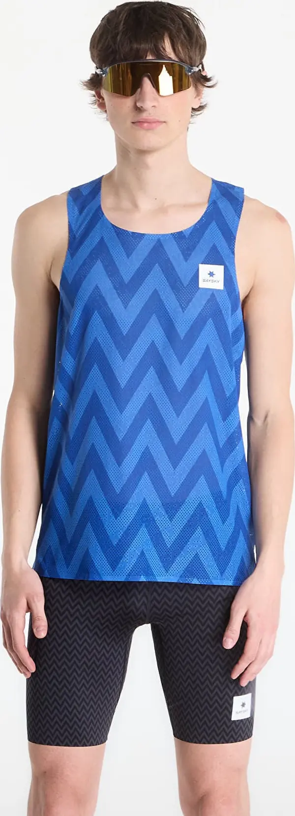 SAYSKY SAYSKY Zig Zag Flow Air Singlet Blue L