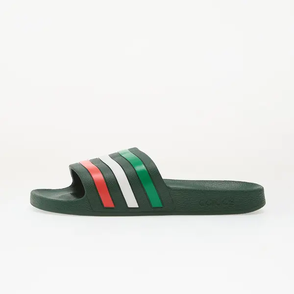 adidas Originals Sneakers adidas Adilette Aqua Slides Team Dark Green/ Ftwr White/ Bright Red EUR 43