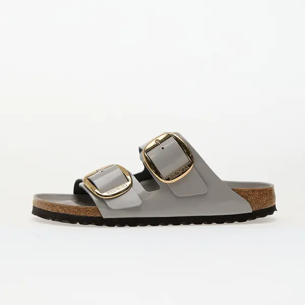 Birkenstock Sneakers Birkenstock Arizona Big Buckle Natural Leather Patent High-Shine Stone Coin EUR 39
