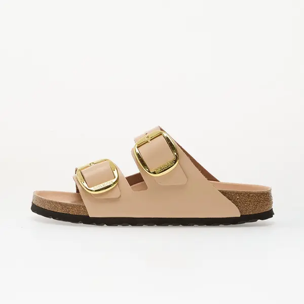 Birkenstock Sneakers Birkenstock Arizona Big Buckle Natural Leather Patent Women High-Shine New Beige EUR 38