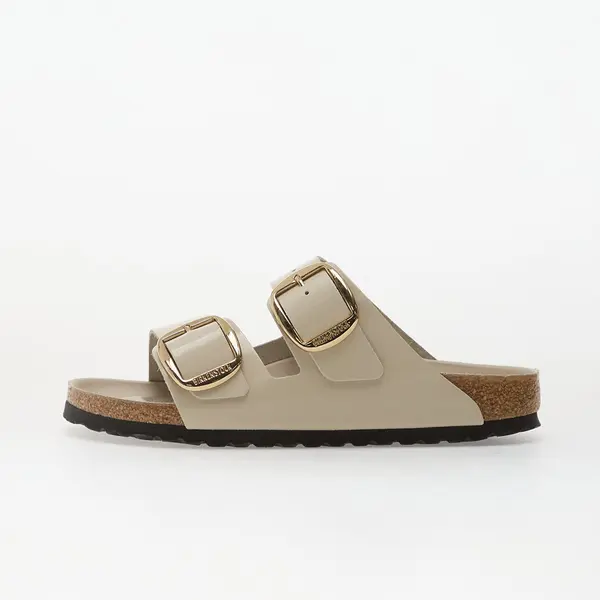 Birkenstock Sneakers Birkenstock Arizona Big Buckle Natural Leather Patent Women High-Shine Oyster EUR 36