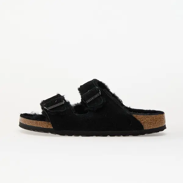 Birkenstock Sneakers Birkenstock Arizona Shearling Suede Leather/ Fur Black EUR 36