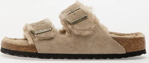 Birkenstock Sneakers Birkenstock Arizona Shearling Suede Leather/ Fur Taupe EUR 36