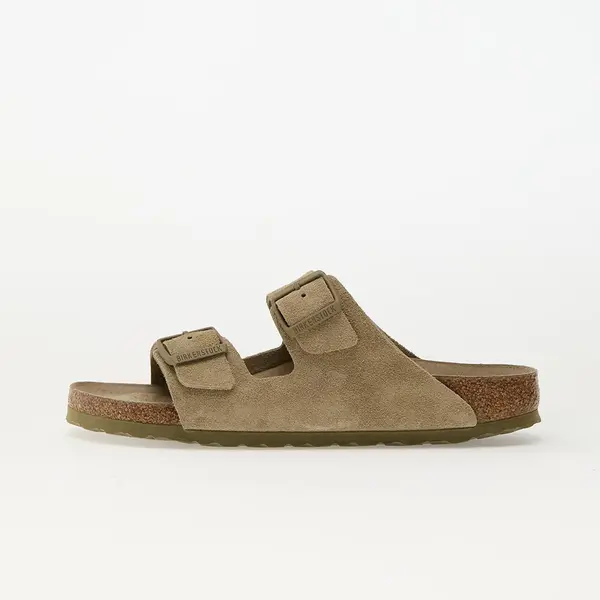 Birkenstock Sneakers Birkenstock Arizona Soft Footbed Suede Leather Faded Khaki EUR 40