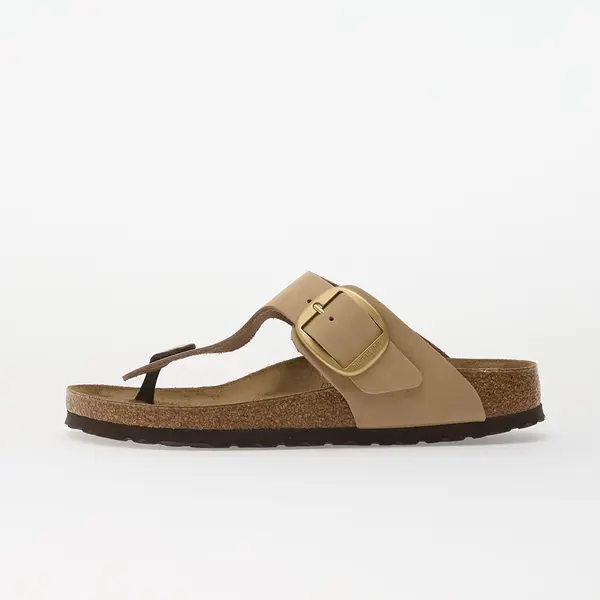 Birkenstock Sneakers Birkenstock Gizeh Big Buckle Nubuck Leather Women Sandcastle EUR 39