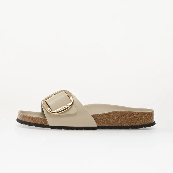 Birkenstock Sneakers Birkenstock Madrid Big Buckle Natural Leather Patent Women High-Shine Oyster EUR 40