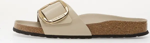 Birkenstock Sneakers Birkenstock Madrid Big Buckle Natural Leather Patent Women High-Shine Oyster EUR 40