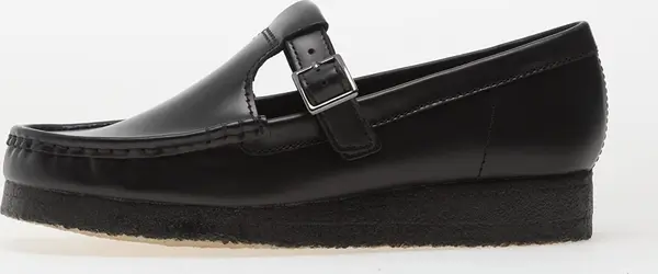 Clarks Originals Sneakers Clarks Originals Wallabee T Bar Blk HiShine Lea EUR 37