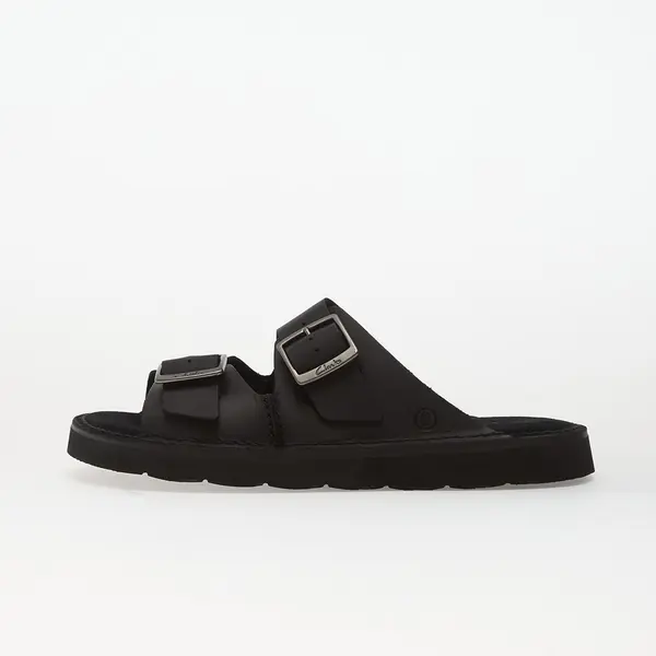 Clarks Sneakers Clarks Solsbury Strap Black Leather EUR 46