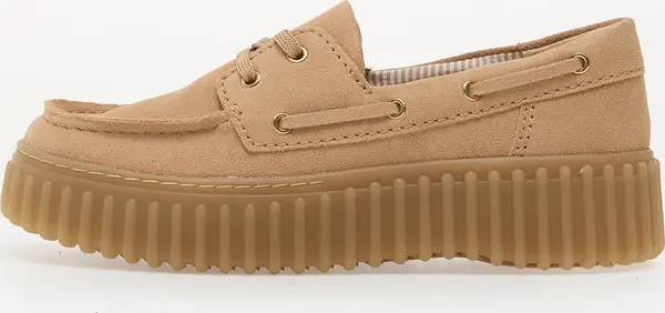 Clarks Sneakers Clarks Torhill Boat Beige Suede EUR 39