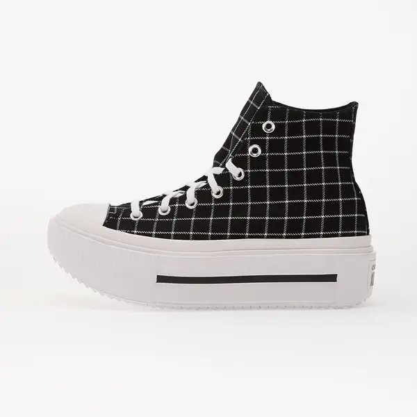Converse Sneakers Converse Chuck Taylor All Star Lift Double Stack Platform Plaid Hi Black/ White/ Black EUR 37.5