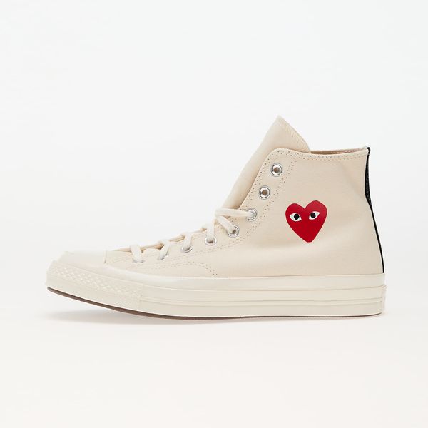 Comme des Garçons Sneakers Converse x Comme des Garçons PLAY Chuck 70 Hi Milk/ Red/ Black EUR 42
