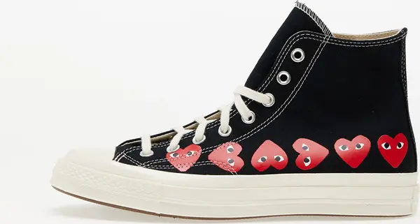 Comme des Garçons PLAY Sneakers Converse x Comme des Garçons PLAY Chuck 70 Hi Multi Heart Black/ Hi Risk Red/ Egret EUR 42