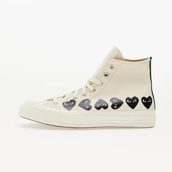 Comme des Garçons PLAY Sneakers Converse x Comme des Garcons PLAY Chuck 70 Hi Multi Heart Milk/ Black/ Egret EUR 40