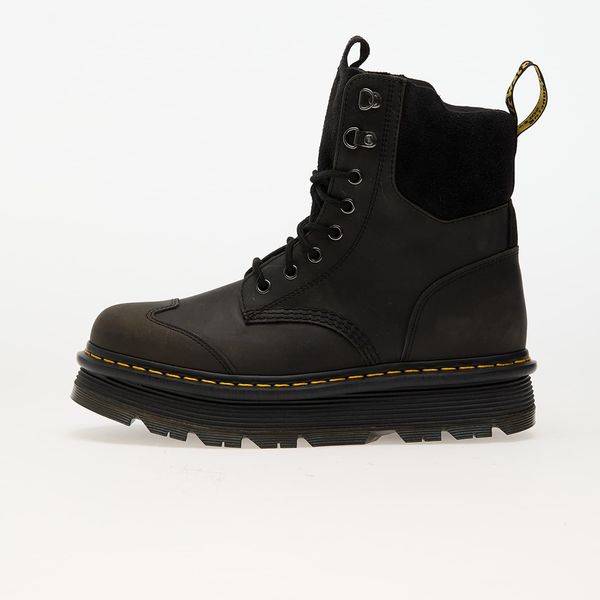 Dr. Martens Sneakers Dr. Martens Zebzag 8 Tie Black E.H. Suede & Charcoal Grey Burnished Waxy Pull Up EUR 37